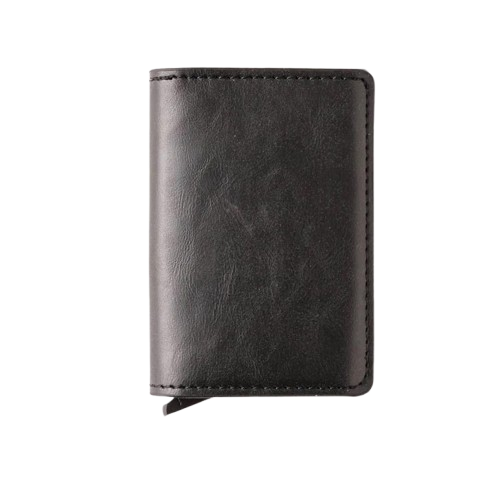 Portefeuille cuir pour homme – Porte-cartes mécanique