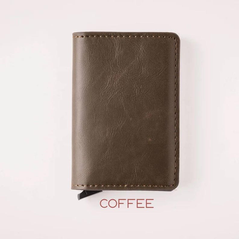 Portefeuille cuir pour homme – Porte-cartes mécanique
